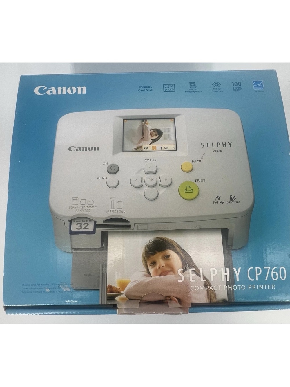 Canon CP760 Compact Photo Printer - White with Red Logo